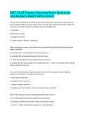 EMT Ch&period;25 Trauma Overview Exam Questions and Answers Rated 100&percnt; Correct
