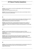 ATI Neurological Nursing Exam &vert; 35 Practice Questions and Answers &vert; 2026 Edition