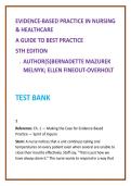 2026 NGN NCLEX Test Bank for Evidence-Based Practice in Nursing & Healthcare 5th Edition by Melnyk &vert; MCQs Rationales Clinical Judgment