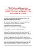 NR 565 Advanced Pharmacology Fundamentals ACTUAL EXAM 2026&sol;2027 &vert; Midterm Examination &vert; Verified Q&A &vert; Pass Guaranteed - A&plus; Graded