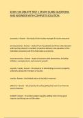 ECON 110 ZIRLOTT TEST 1 STUDY GUIDE QUESTIONS AND ANSWERS WITH COMPLETE SOLUTION&period;