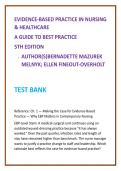 2026 NGN NCLEX Test Bank for Evidence-Based Practice in Nursing & Healthcare 5th Edition by Melnyk &vert; MCQs Rationales Clinical Judgment