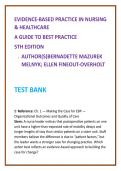 2026 NGN NCLEX Test Bank for Evidence-Based Practice in Nursing & Healthcare 5th Edition by Melnyk &vert; MCQs Rationales Clinical Judgment
