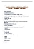 ARRT CI REVIEW QUESTIONS AND 100&percnt; CORRECT ANSWERS 2026-2027&excl;&excl;