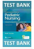 Davis Advantage for Pediatric Nursing&colon; Critical Components of Nursing Care Third Edition by Diane Rudd Test Bank &vert;ISBN&colon; 9781719645706&vert; Guide A&plus;