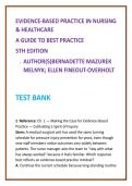 2026 NGN NCLEX Test Bank for Evidence-Based Practice in Nursing & Healthcare 5th Ed by Melnyk &vert; MCQs Rationales Clinical Judgment