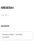 NURSE 660 Exam 4 &ndash; Advanced Nursing Practice&comma; 2025 &ndash; Complete Exam Material and Study Guide