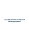 CPCT FINAL EXAM BUNDLE&lpar;COMPLETE PACKAGE DEAL&rpar;QUESTIONS AND ANSWERS 100&percnt; CORRECT