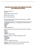 NUTRITION HAS170 EXAM 2 WITH COMPLETE SOLUTIONS 100&percnt; VERIFIED 2026 UPDATE&excl;&excl;