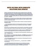 NUTR 340 FINAL WITH COMPLETE SOLUTIONS 2026 UPDATE&excl;&excl;