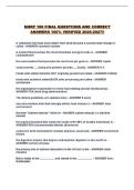 NHRP 100 FINAL QUESTIONS AND CORRECT ANSWERS 100&percnt; VERIFIED 2026-2027&excl;&excl;