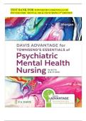 Test Bank for Davis Advantage for Townsend's Essentials of Psychiatric Mental Health Nursing&colon; Concepts of Care in Evidence-Based Practice&comma; 9th Edition by Morgan Townsend &vert; Newest Update 2025&sol;2026