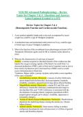 NUR 502 Advanced Pathophysiology &ndash; Review Topics for Chapter 3 & 4 &vert; Questions and Answers Latest Updated 2026&sol;2027 &lpar;Graded A&plus;&rpar;-STU
