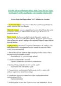 NUR 502 Advanced Pathophysiology Study Guide&colon; Review Topics for Chapter 9 & 10 &vert;2026 Latest Update with Complete Solution-STU