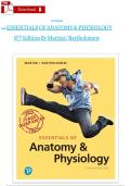 Test Bank for Essentials of Anatomy and Physiology 8th Edition by Frederic H&period; Martini&comma; Edwin F&period; Bartholomew&vert; 9780135203804&vert; All Chapters 1-20&vert; LATEST