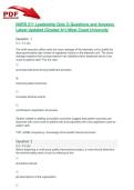 NURS 211 Leadership Quiz 3&vert; Questions and Answers Latest Updated 2026&sol;2027 &lpar;Graded A&plus;&rpar;-West Coast University