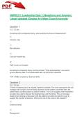 NURS 211 Leadership Quiz 1&vert; Questions and Answers Latest Updated 2026&sol;2027 &lpar;Graded A&plus;&rpar;-West Coast University