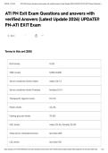 ATI PN Exit Exam Questions and answers with verified Answers &lpar;Latest Update 2026&rpar; UPDATE&excl;&excl; PN-ATI EXIT Exam