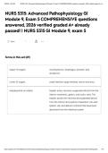 NURS 5315&colon; Advanced Pathophysiology GI Module 9&comma; Exam 5 COMPREHENSIVE questions answered&comma; 2026 verified graded A&plus; already passed&excl; &vert; NURS 5315 GI Module 9&comma; exam 5