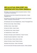 BIOS 242 ACTUAL EXAM SCRIPT 2026 QUESTIONS WITH SOLUTIONS GRADED A&plus;