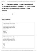 NCCCO MOBILE CRANE EXAM Questions with 100&percnt; Correct Answers &vert; Verified &vert;&vert; ACTUAL EXAM 2026 TEST&excl;&excl; Graded A&plus; &vert; 2025&vert;2026 EXAM UPDATE