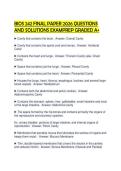 BIOS 242 FINAL PAPER 2026 QUESTIONS AND SOLUTIONS EXAMPREP GRADED A&plus;