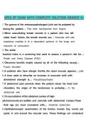 APEA 3P Exam with Complete Solutions Graded A&plus; &vert; NP Predictor Prep 2026 &vert; Pathophysiology&comma; Pharmacology & Physical Assessment
