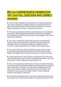 BSN 246 COMPREHENSIVE EXAMINATION TEST 2026 FULL QUESTIONS AND CORRECT ANSWERS