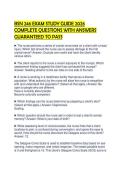 BSN 246 EXAM STUDY GUIDE 2026 COMPLETE QUESTIONS WITH ANSWERS GUARANTEED TO PASS
