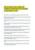 BSN 425 EXAM STUDY GUIDE 2026 COMPLETE QUESTIONS WITH ANSWERS GUARANTEED TO PASS