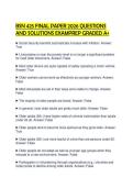 BSN 425 FINAL PAPER 2026 QUESTIONS AND SOLUTIONS EXAMPREP GRADED A&plus;