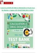 Calculation of Drug Dosages &lpar;11th Edition&rpar; by Sheila J&period; Ogden &ndash; Comprehensive Test Bank with Questions and Detailed Rationales