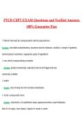 PTCB CSPT Exam 2026 &vert; Complete Questions and Guide Answers&comma; 100&percnt; Verified Graded A&plus;