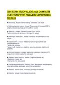 CBIS EXAM STUDY GUIDE 2026 COMPLETE QUESTIONS WITH ANSWERS GUARANTEED TO PASS