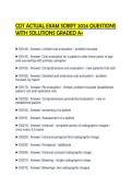 CDT ACTUAL EXAM SCRIPT 2026 QUESTIONS WITH SOLUTIONS GRADED A&plus;
