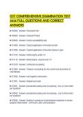 CDT COMPREHENSIVE EXAMINATION TEST 2026 FULL QUESTIONS AND CORRECT ANSWERS