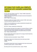 CDT EXAM STUDY GUIDE 2026 COMPLETE QUESTIONS WITH ANSWERS GUARANTEED TO PASS