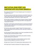 BKAT ACTUAL EXAM SCRIPT 2026 QUESTIONS WITH SOLUTIONS GRADED A&plus;