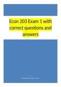 Econ 203 Exam 1 with correct questions and answers&period;