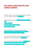 SUST EXAM 3 QUESTIONS WITH 100&percnt; CORRECT ANSWERS