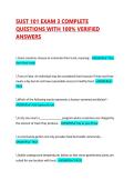 SUST 101 EXAM 3 COMPLETE QUESTIONS WITH 100&percnt; VERIFIED ANSWERS