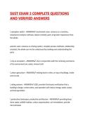SUST EXAM 3 COMPLETE QUESTIONS AND VERIFIED ANSWERS