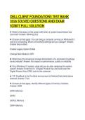 DELL CLIENT FOUNDATIONS TEST BANK 2026 SOLVED QUESTIONS AND EXAM SCRIPT FULL SOLUTION