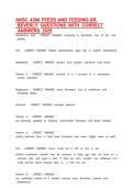 ANSC 4394 Feeds & Feeding Exam Questions with Correct Answers 2026 &vert; Dr&period; Beverly Study Guide &vert; Verified Solutions