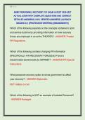 ARMY PERSONNEL RECOVERY 101 EXAM LATEST 2026-2027  ACTUAL EXAM WITH COMPLETE QUESTIONS AND CORRECT  DETAILED ANSWERS &lpar;100&percnt; VERIFIED ANSWERS&rpar; &vert;ALREADY  GRADED A&plus;&vert; &vert;&vert;PROFESSOR VERIFIED&vert;&vert; &vert;&vert;BRANDNEW&excl;&excl;&excl;&vert;&vert; 