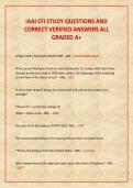 IAAI CFI STUDY QUESTIONS AND  CORRECT VERIFIED ANSWERS ALL  GRADED A&plus; 