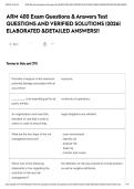 ARM 400 Exam Questions & Answers Test QUESTIONS AND VERIFIED SOLUTIONS &vert;2026&vert; ELABORATED &DETAILED ANSWERS&excl;&excl;