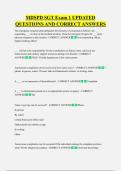 MDSPD SGT Exam 1 UPDATED  QUESTIONS AND CORRECT ANSWERS