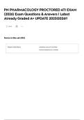 PN PHARMACOLOGY PROCTORED ATI EXAM &lpar;2026&rpar; Exam Questions & Answers &vert; Latest Already Graded A&plus; UPDATE 2025&vert;2026&excl;&excl;