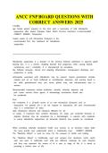 ANCC FNP Board Exam Questions with Correct Answers 2026 &vert; Family Nurse Practitioner Study Guide